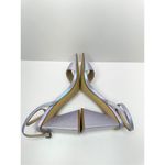 BP  Sandals Womens Size 5 Lilac Parker Ankle Strap Chunky Triangular Heels Photo 6