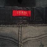 Guess Jeans Dark Wash Distressed Cut Off Raw Hem High Waisted Denim Shorts Photo 3