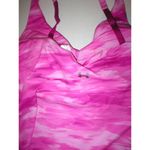 Under Armour NWT Womens Studio Lux  New XS Top Bra Pink Camo Yoga Pilates Barre Photo 6