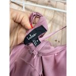 Lulus NWT  Signature Elegance Rose Satin One-Shoulder Maxi Dress Bridesmaid Sz M Photo 6