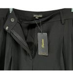 Shinestar Boyfriend Trouser Pant XL Black Wide Leg Pleat High Rise Corpcore NEW Photo 2