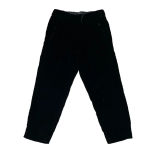 J.Crew Women’s Black Velvet Cropped Jogger Pants 00P – Mid Rise Holiday Goth Photo 1