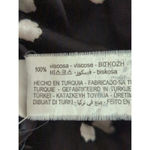 ZARA  Black & White Polka Dot Midi Long Skirt Women's Large Satin Ruched Bloggers Photo 7