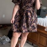 Entro  Floral Dress Mini Puff Sleeve Photo 1