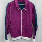 Free People  Size L Jacket Windbreaker Highline Bomber Color Block Long Sleeve Photo 2