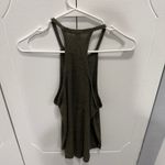 Bozzolo  Green High Neck Ribbed Tank Top Photo 1