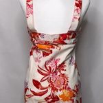 Guess  Juniors Linen Blend Floral Apron Dress Size 7 Juniors Photo 3