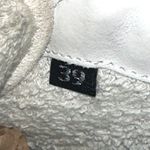 P448 John Low Top Leather Sneakers Women’s 39 8.5 White Gold Metallic Italy Made Photo 10