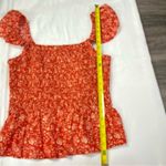 Madewell Lucie Smocked Floral Peplum Top 14 Boho Costal Cowgirl Cottagecore NEW Photo 6