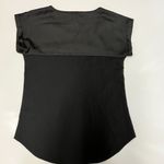 EXPRESS  Sleeveless Blouse with Satin Shoulder Detail in Black Photo 4