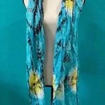Charming Charlie  blue accent scarf with silver threading Photo 1