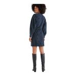 Anthropologie Etica Mira Denim Balloon Sleeve Wrap Mini Dress S NWT Blue Photo 1