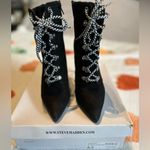 Steve Madden EUC  “Destiny” lace up high heeled bootie size 8 Photo 1