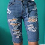 Encore jeans blue encore distressed denim shorts Photo 0