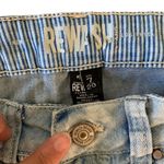 REWASH  distressed Striped Jean Shorts size 7 Photo 2