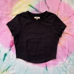 Madewell Heavyweight Jersey Crewneck Tee - True Black | Size XS Photo 0