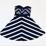 Modcloth  Chevron the Dance Floor Strapless Dress Photo 3