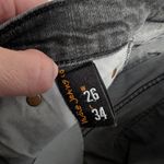 Nudie Jean Co Womens Skinny Mid Rise Size 26 Black Wash Photo 5