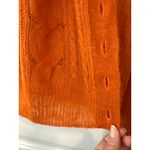 Free People  Moon Sky Alpaca Cardigan Sweater Orange Zest Size Large NWT Photo 5