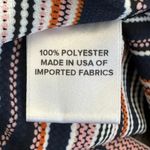 Allison Joy  Surplice Top Womens M Pink Black Striped Boho Y2K Retro Coastal Photo 4