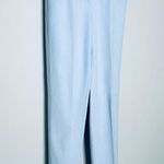 Akris  Magda Slim Fit Silk Cotton Stretch Powder Blue Jean Pants Size 4 Photo 2