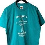 Trinity Presbyterian Church T Shirt Vintage 90s Medium M Blue Graphic Tee Size L Photo 0