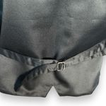 Vintage 90s Tan Floral Tapestry Vest Embroidered Jacquard Waistcoat Beaded Boho Size L Photo 6