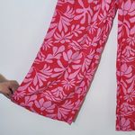 Shade & Shore Pink Floral Print Wide Leg Beach Pants Size XL Floral Resortwear Photo 3