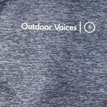 Outdoor Voices  Small Slashback Crop Top Stretch Lined Heathered Multi Activewear Photo 4