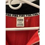 Pink Coconut Boutique Pink Victoria Secret Pullover‎ Womens Med Red 1/4 Zip Sweater Sweatshirt Dog Y2K Photo 1