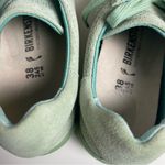 Birkenstocks Bend Low Suede Embossed Sneakers in Green Matcha Sz 38 Photo 3