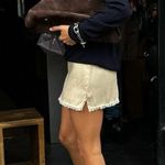 Vintage Charmode Ivory Lace Slip Skirt S/M Photo 8