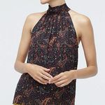 J.Crew Paisley Halter Neck Sleeveless Blouse Photo 0