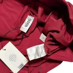 Danielle Guizio GUIZIO Soffiano Asymmetrical Skirt, Bordeaux, Small Photo 8