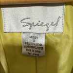 Spiegel  Vibrant Green Leather Blazer Photo 1