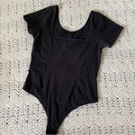 Urban Outfitters  Square Neck Short Sleeve Bodysuit Black (Large) Photo 5