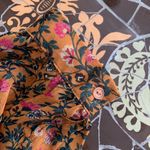 EN CRÈME Chiffon Top Sz:L Gold Size L Photo 4