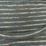 Motherhood Maternity  blue striped‎ ruffle sleeve shirt, size medium​ Photo 2