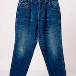 Zena Jeans Womens Blue High Waist Tapered Leg‎ Pleated Vintage Denim Pants 16 Photo 0