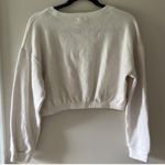 Tilly's  Cream Cropped Sweatshirt Photo 1