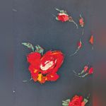 Babaton  Randy Short Sleeve Blouse V Neckline Floral Sz L EUC Photo 4