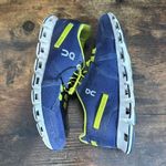 On cloud On Running Cloudflyer Running Shoes neon navy blue cushion low size 6 Yellow Photo 4