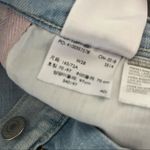 Levi's  Denim Jean Shorts Pink Side Seam Light Wash Size 28 Photo 4