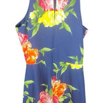 A Byer A. Byer Women's Blue Floral Halter Sleeveless Lined A-Line Jumper Shorts‎ 7 Photo 0