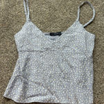 Brandy Melville blue  floral tank top Photo 0