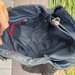 Tommy Hilfiger Black Gold Chain Logo Print Shoulder Bag Faux Leather Trim Purse Photo 13