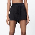 ZARA NWT satin effect pleated shorts! Photo 0