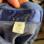 Blue Rain  Womens Blue Denim Chambray Raw Hem Shirt Dress‎ Size Medium Photo 4