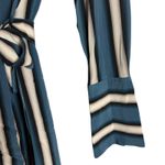 Equipment Connell Blue Striped Long Sleeve Belted Silk Shirt Dress Size Small Photo 10