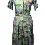 Vintage AGILE tropical Blouse & skirt set both size 12 Photo 0